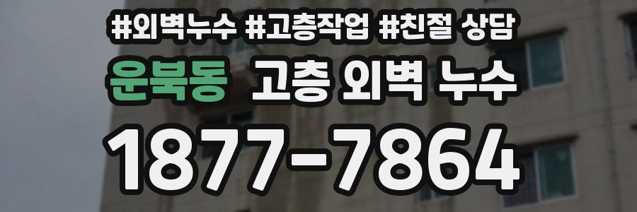 운북동 고층 외벽 누수