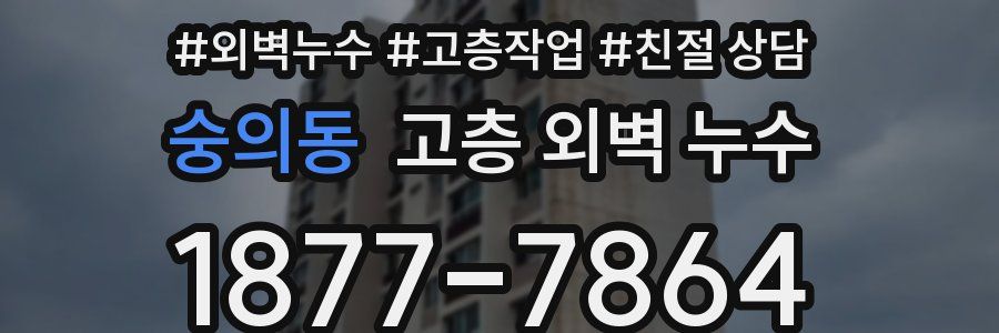 숭의동 고층 외벽 누수
