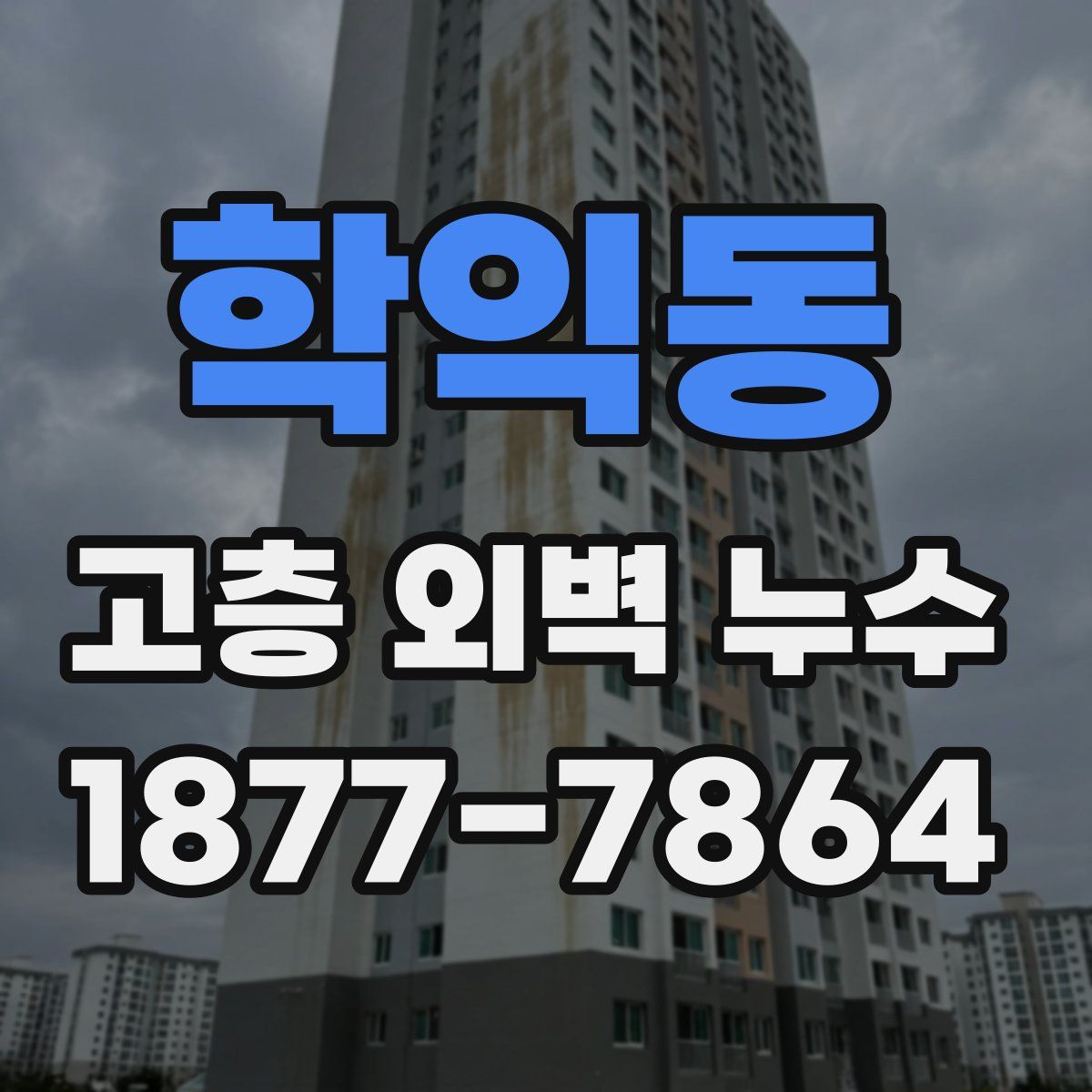 학익동 고층 외벽 누수