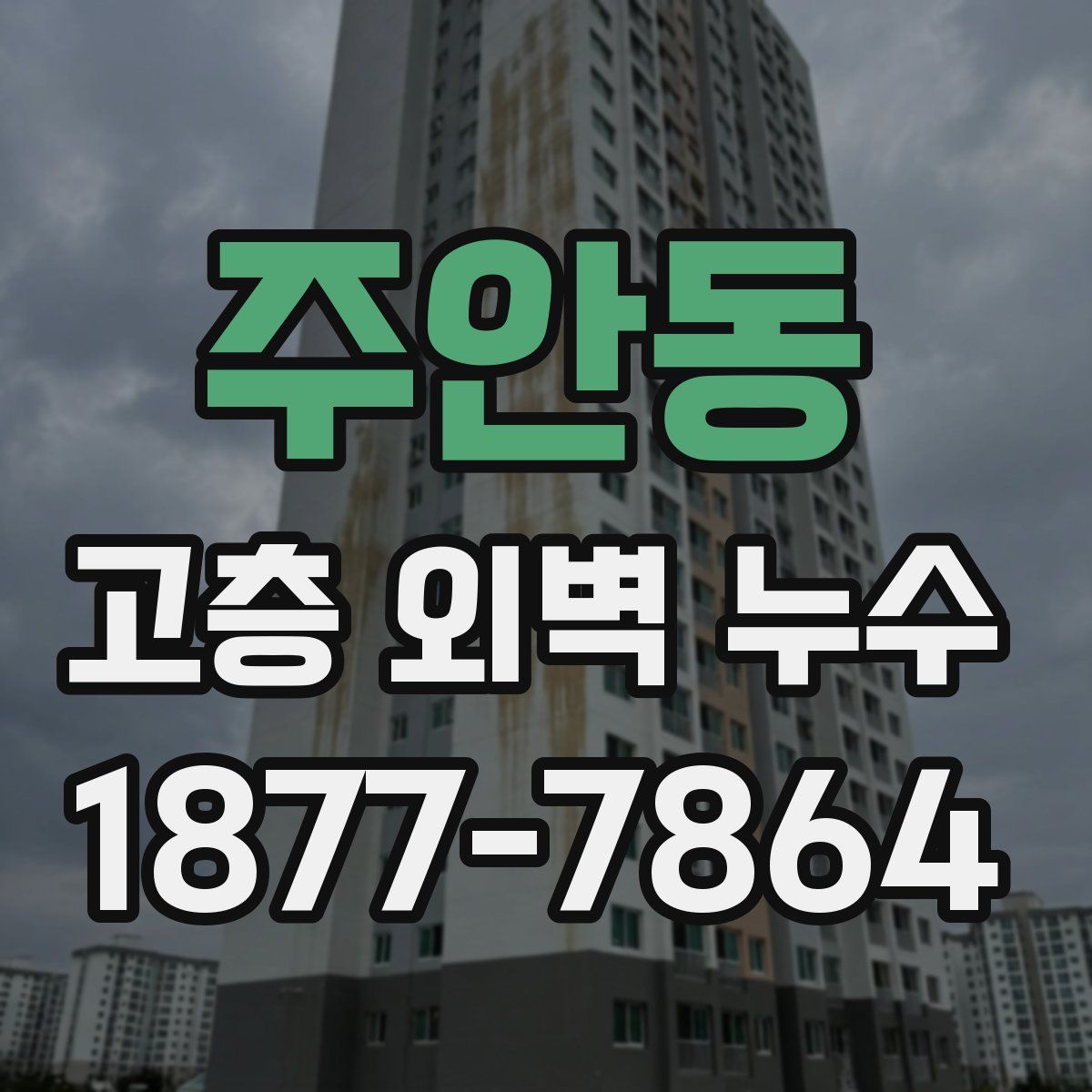 주안동 고층 외벽 누수