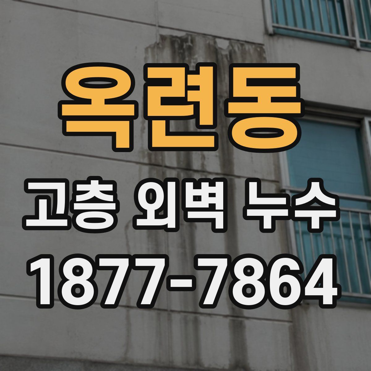 옥련동 고층 외벽 누수