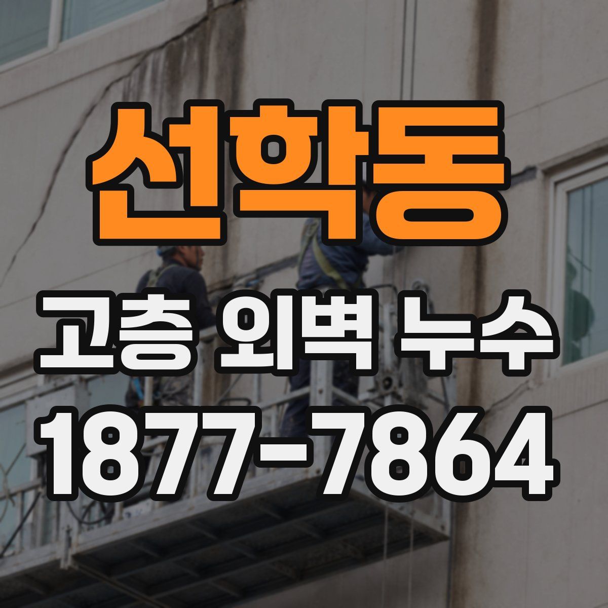 선학동 고층 외벽 누수