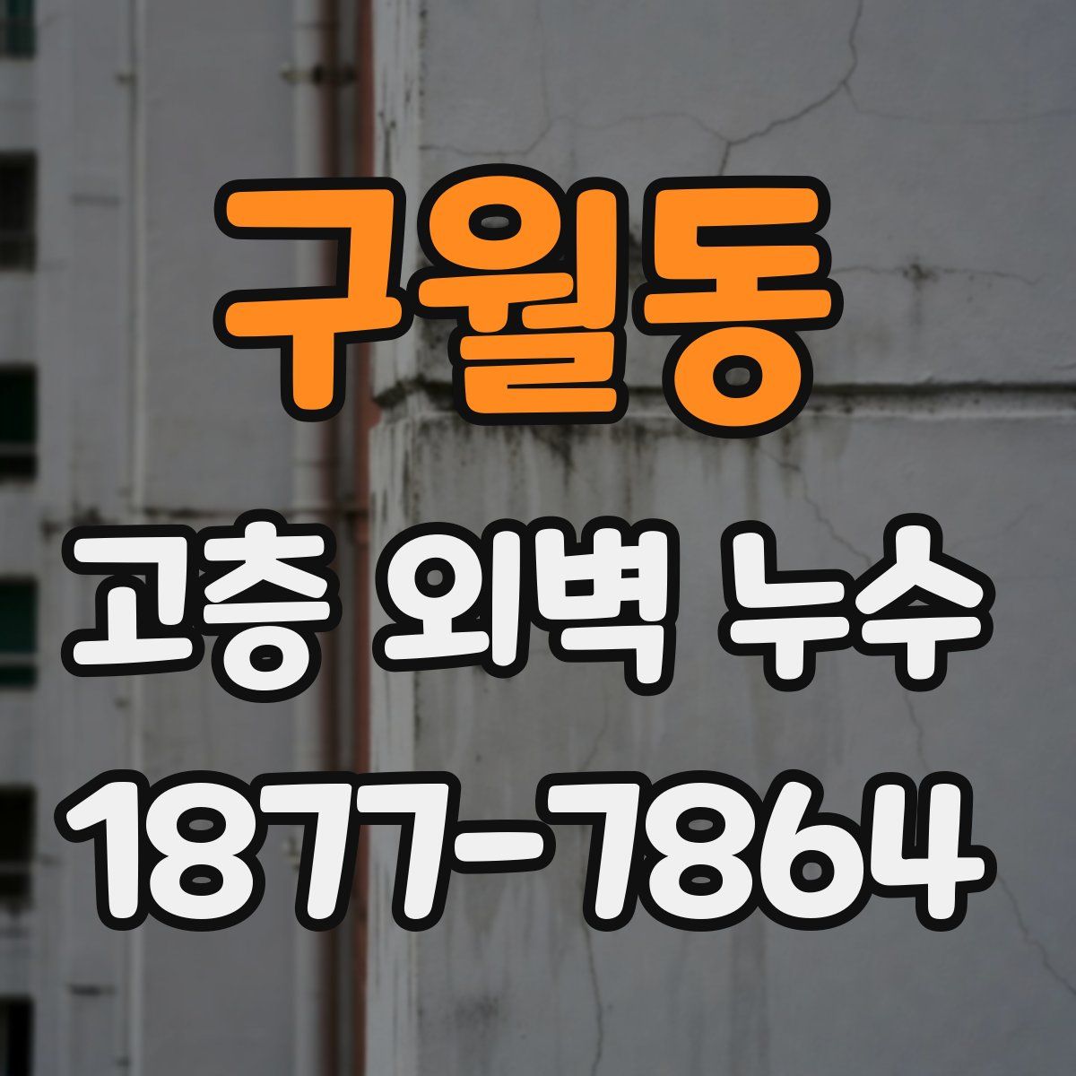 구월동 고층 외벽 누수