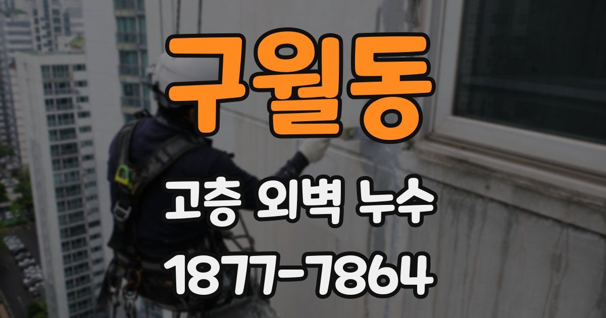 구월동 고층 외벽 누수