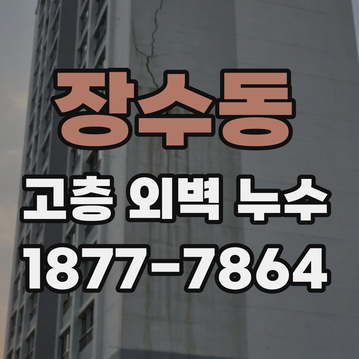 장수동 고층 외벽 누수
