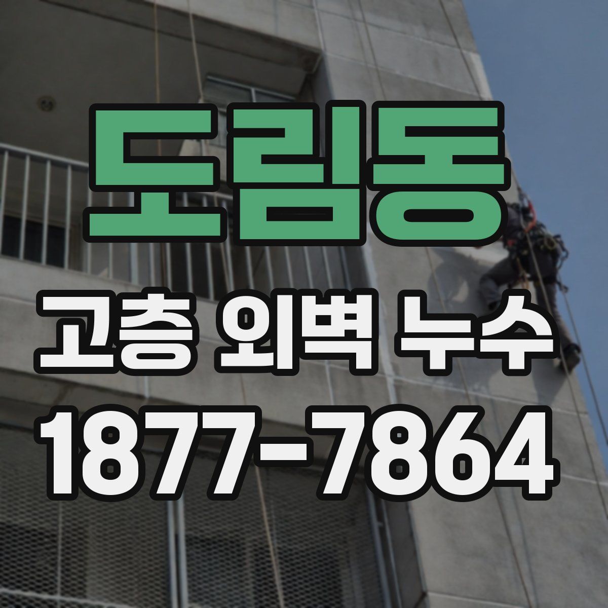 도림동 고층 외벽 누수