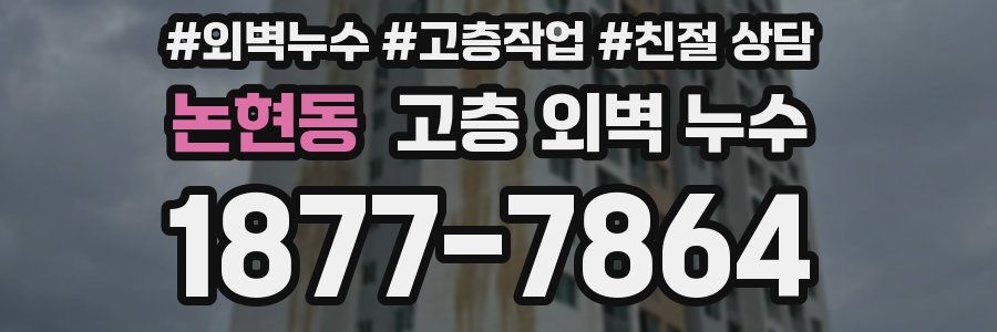 논현동 고층 외벽 누수