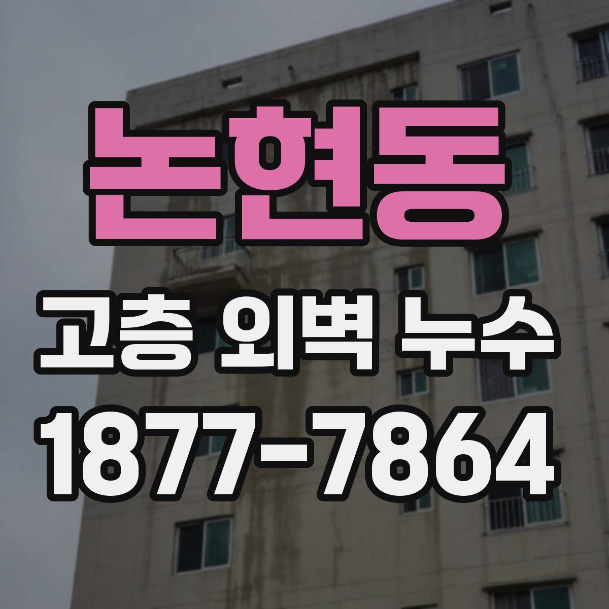논현동 고층 외벽 누수
