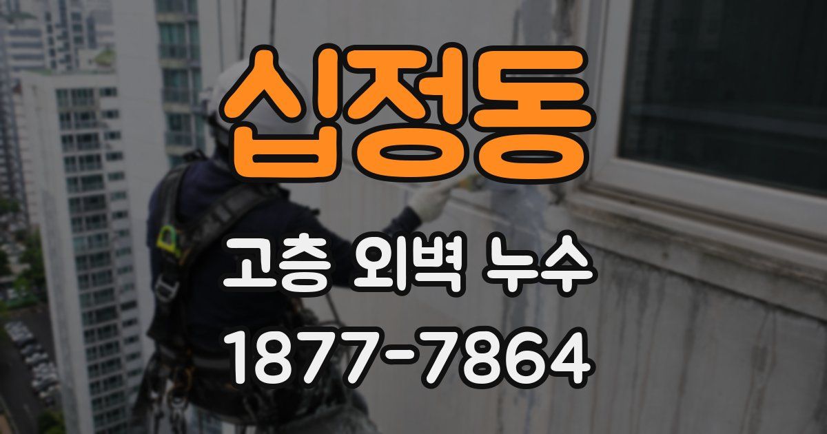 십정동 고층 외벽 누수