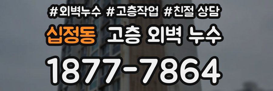 십정동 고층 외벽 누수