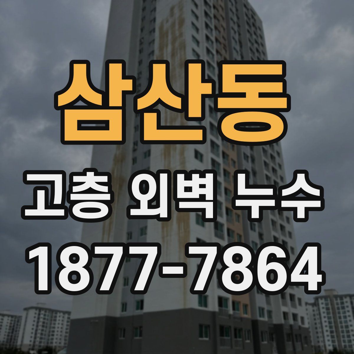 삼산동 고층 외벽 누수