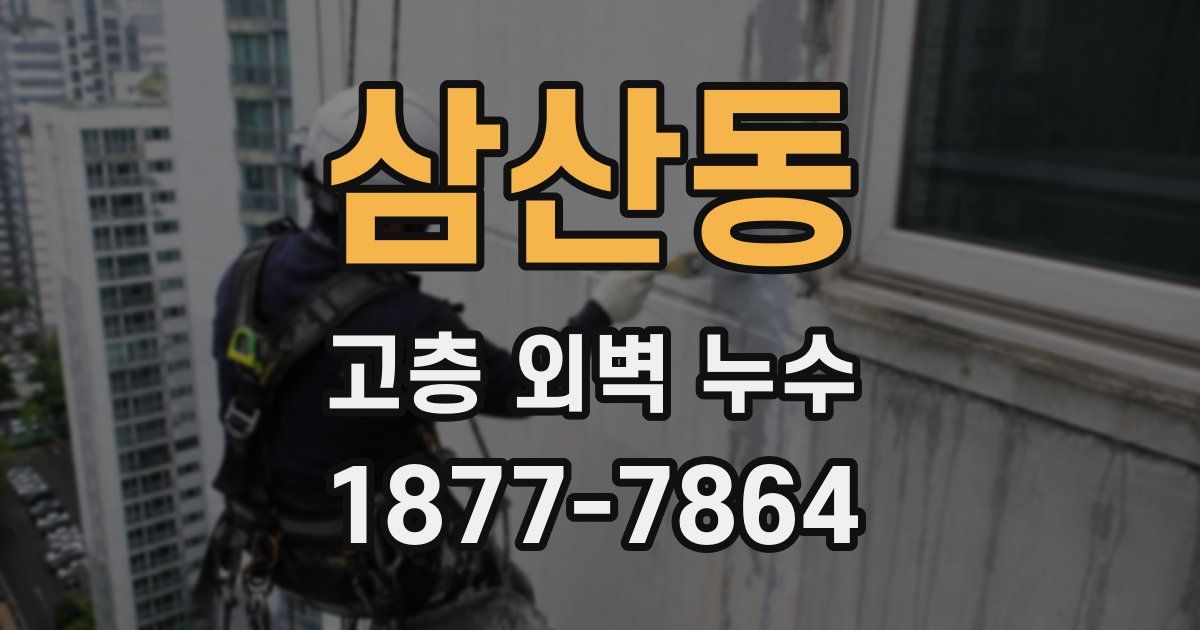 삼산동 고층 외벽 누수