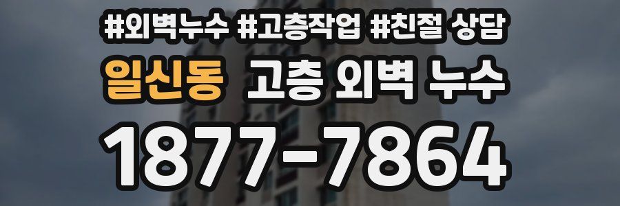 일신동 고층 외벽 누수
