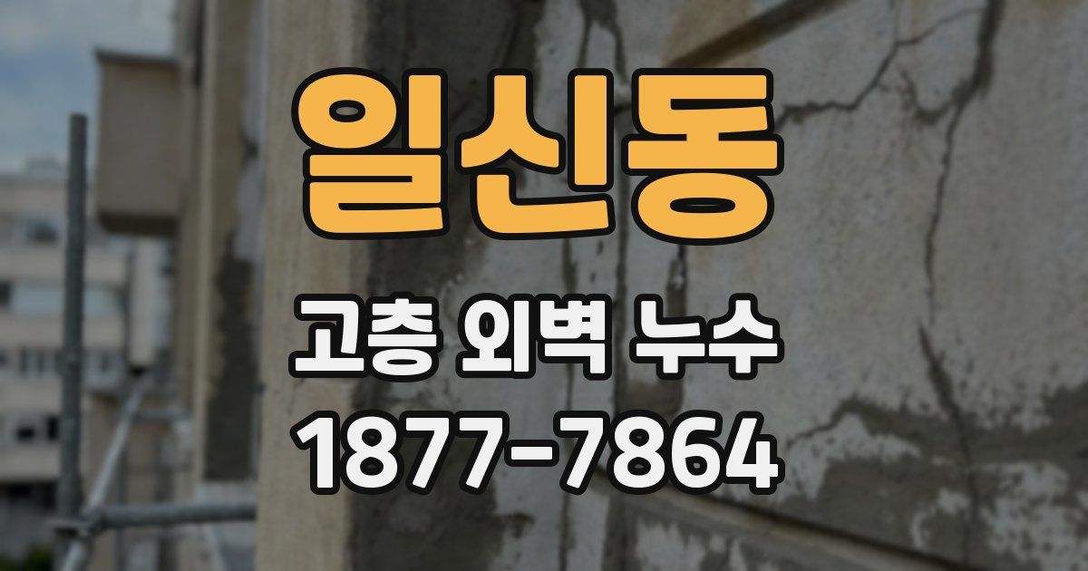 일신동 고층 외벽 누수