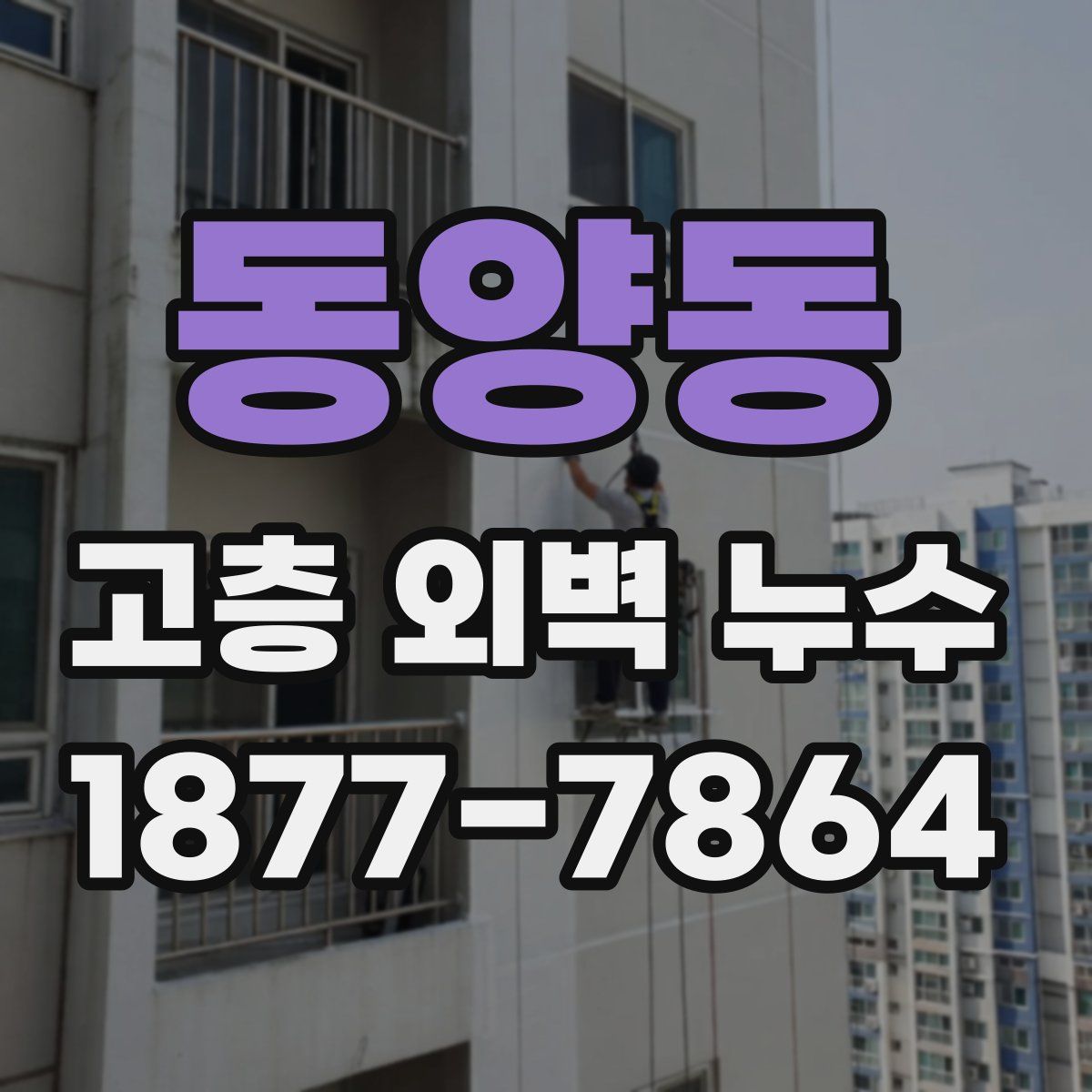 동양동 고층 외벽 누수
