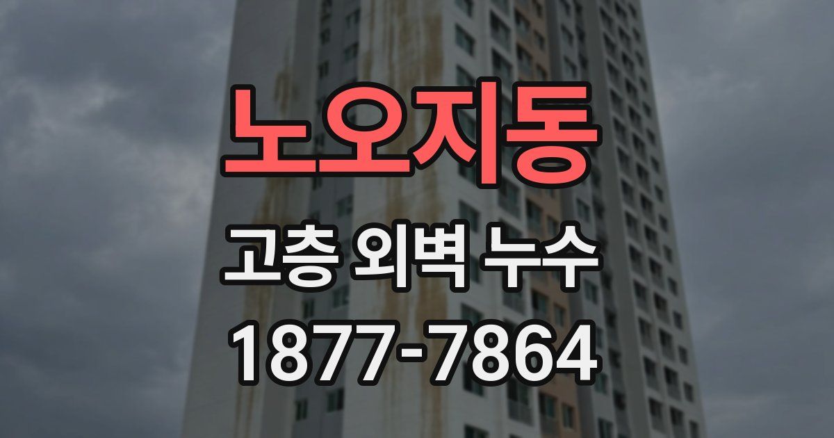 노오지동 고층 외벽 누수