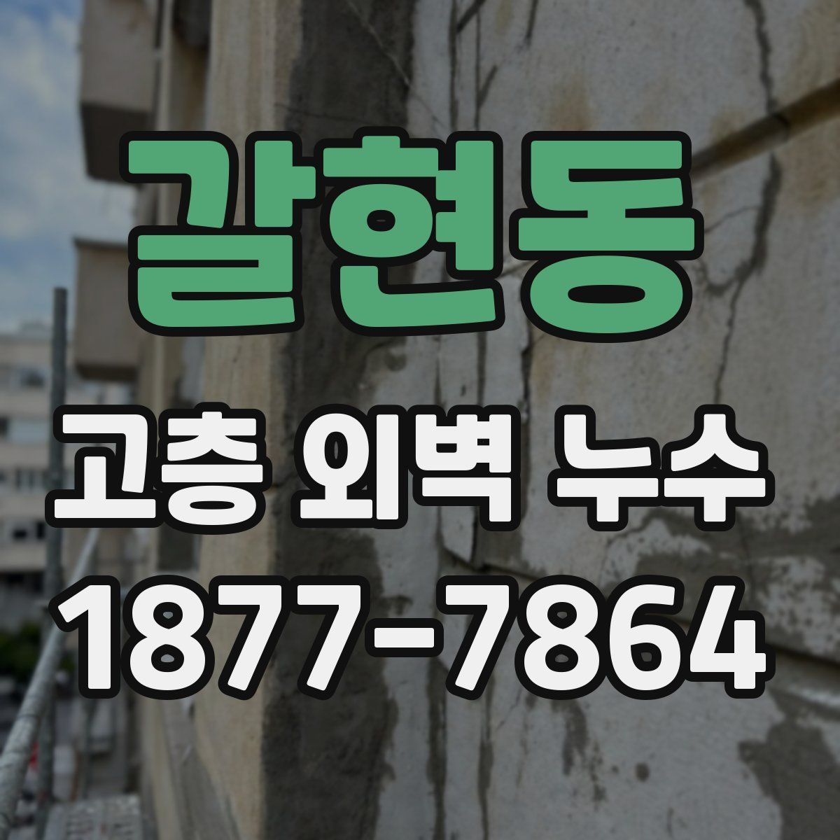 갈현동 고층 외벽 누수