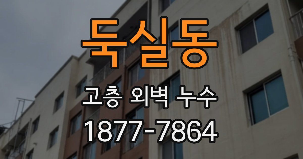 둑실동 고층 외벽 누수