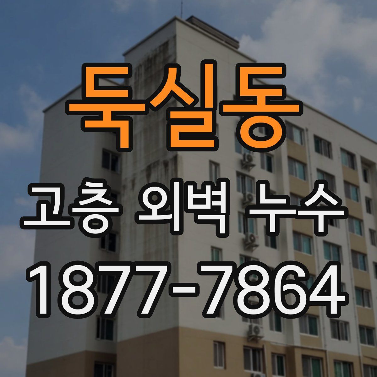 둑실동 고층 외벽 누수