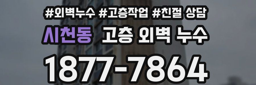 시천동 고층 외벽 누수