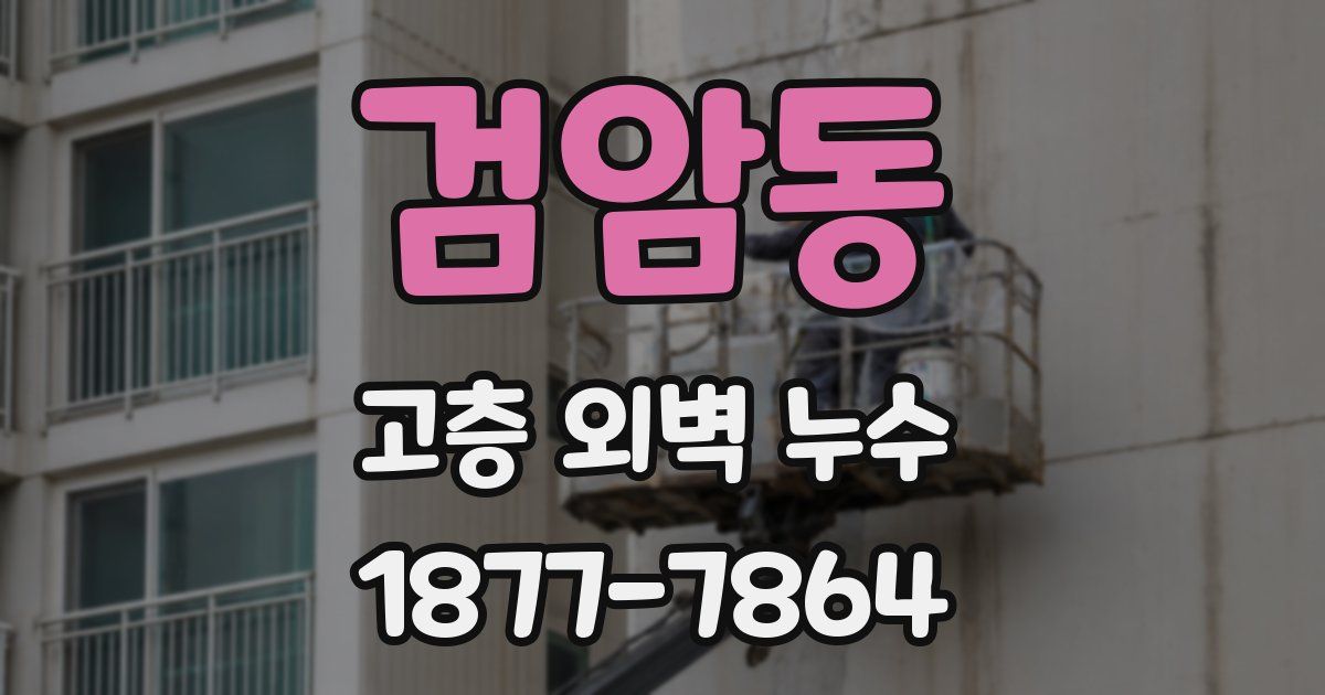 검암동 고층 외벽 누수