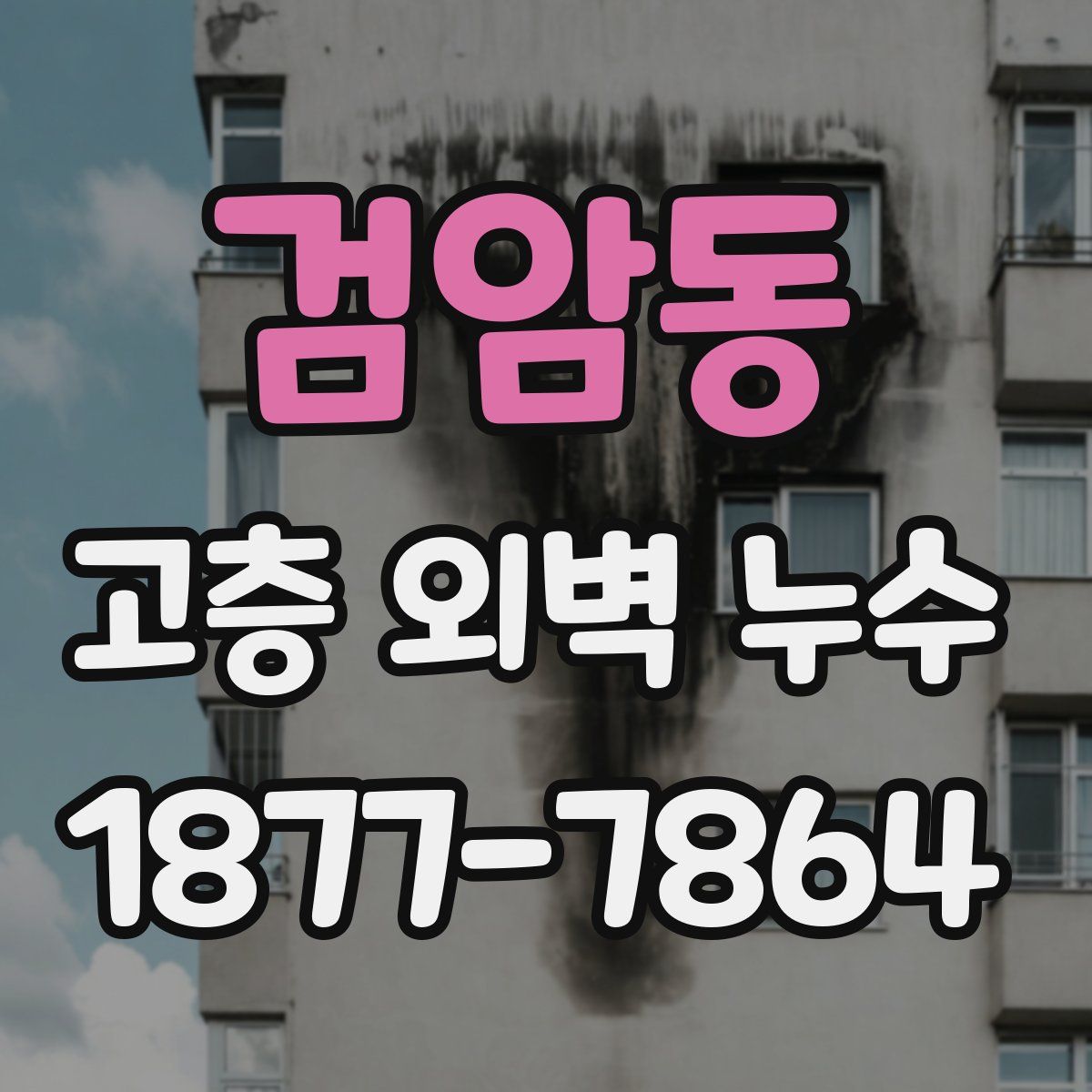 검암동 고층 외벽 누수