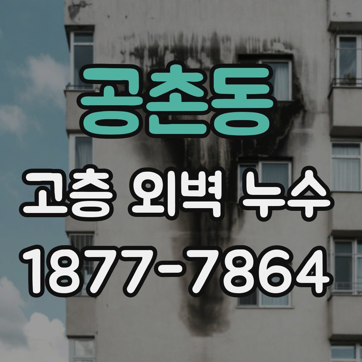공촌동 고층 외벽 누수