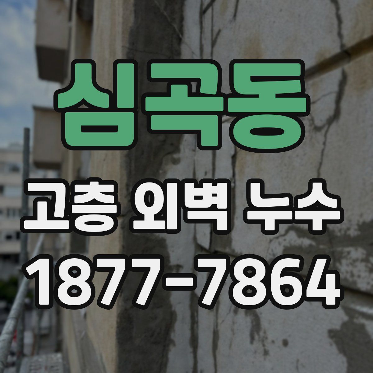심곡동 고층 외벽 누수