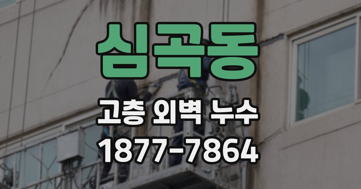 심곡동 고층 외벽 누수