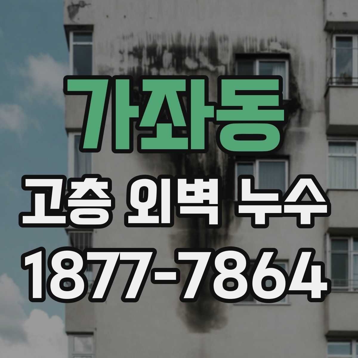 가좌동 고층 외벽 누수