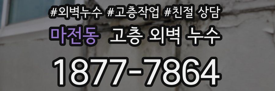 마전동 고층 외벽 누수