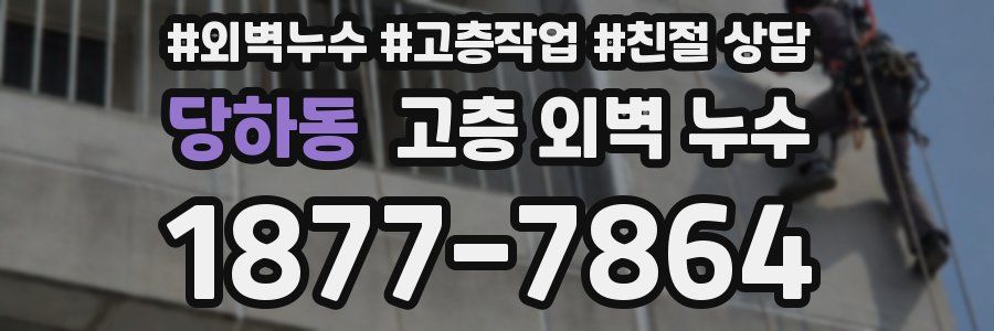 당하동 고층 외벽 누수