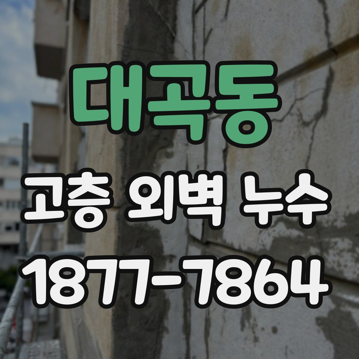 대곡동 고층 외벽 누수