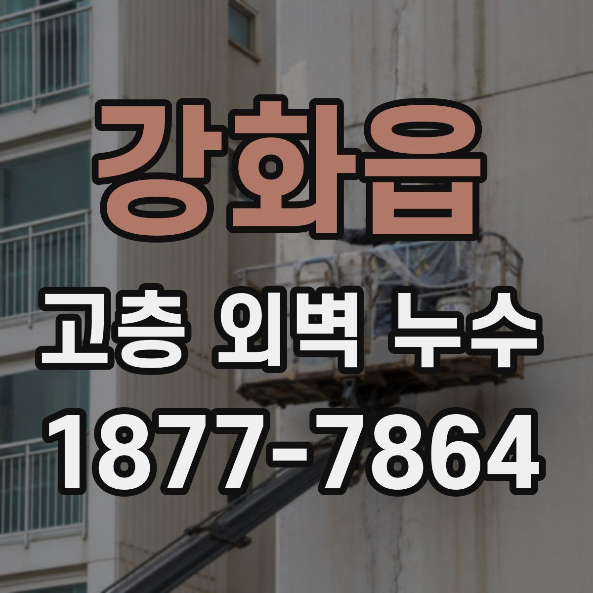 강화읍 고층 외벽 누수
