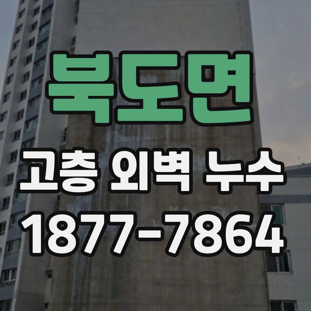 북도면 고층 외벽 누수