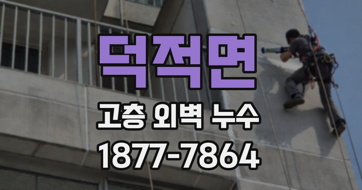 덕적면 고층 외벽 누수