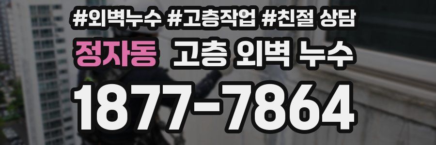 정자동 고층 외벽 누수