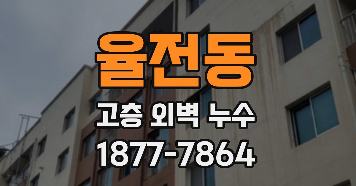 율전동 고층 외벽 누수