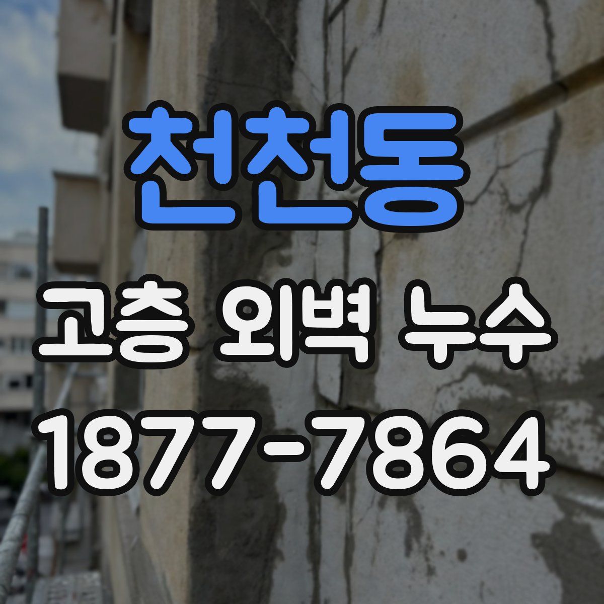 천천동 고층 외벽 누수
