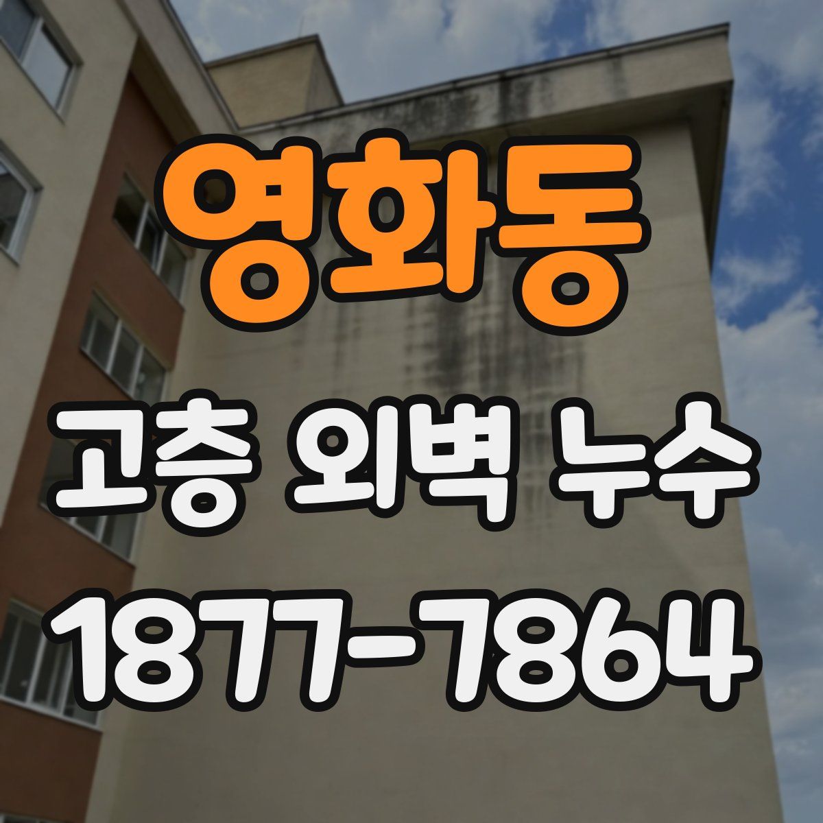 영화동 고층 외벽 누수