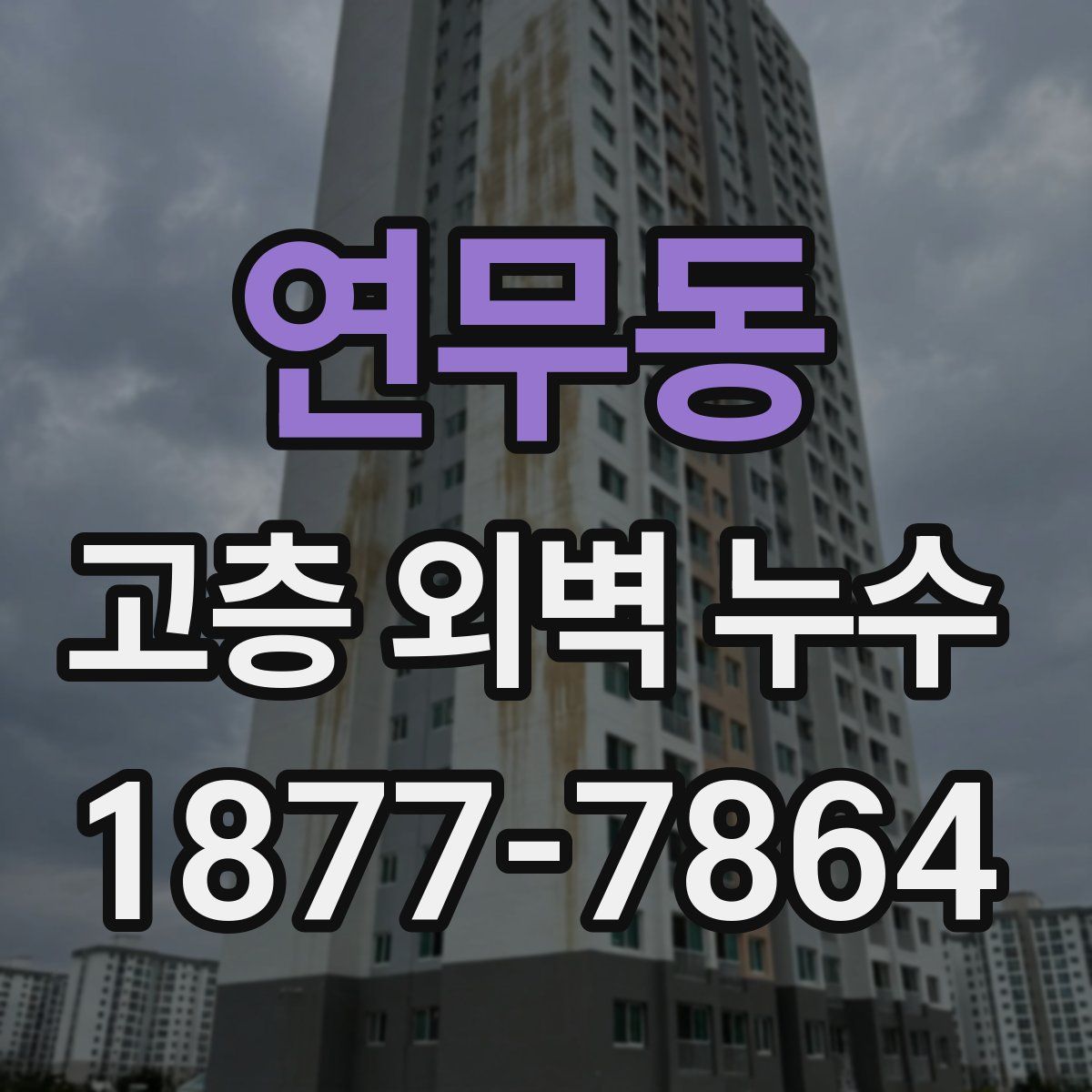 연무동 고층 외벽 누수