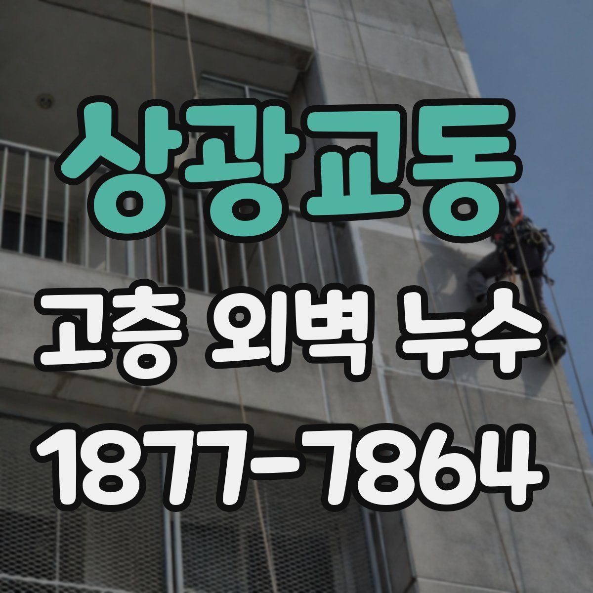 상광교동 고층 외벽 누수