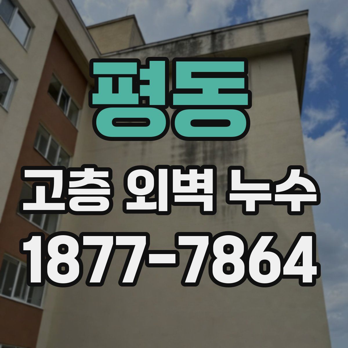 평동 고층 외벽 누수
