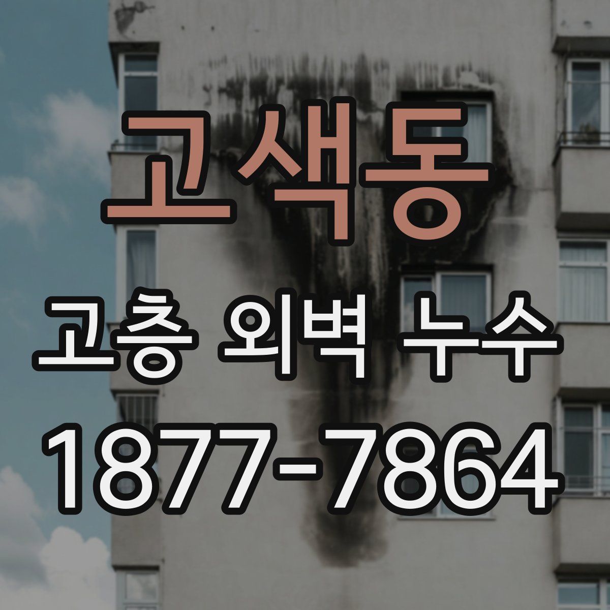고색동 고층 외벽 누수