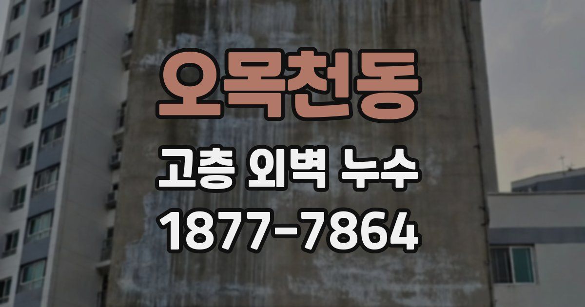 오목천동 고층 외벽 누수