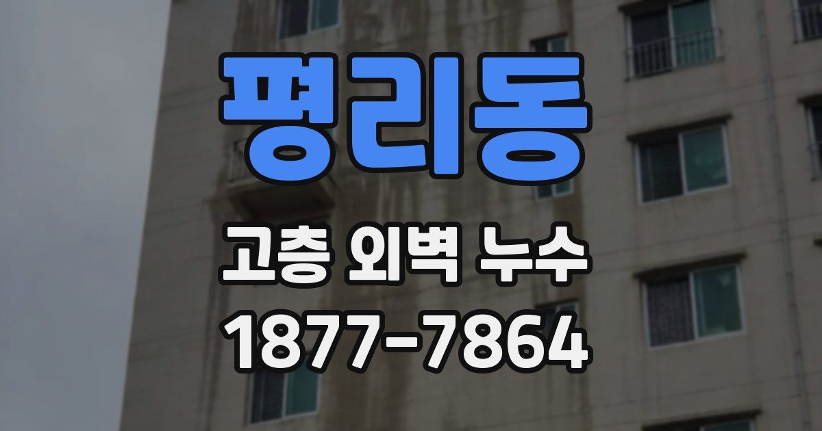 평리동 고층 외벽 누수