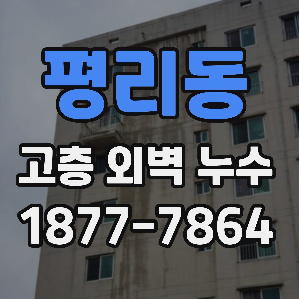 평리동 고층 외벽 누수