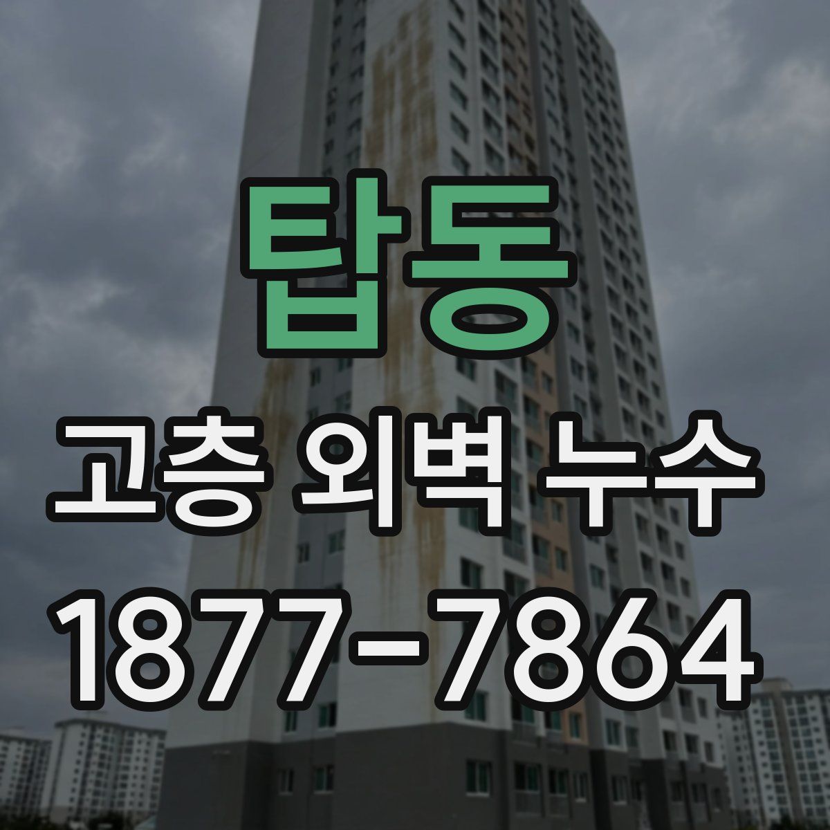 탑동 고층 외벽 누수