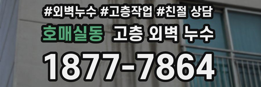 호매실동 고층 외벽 누수