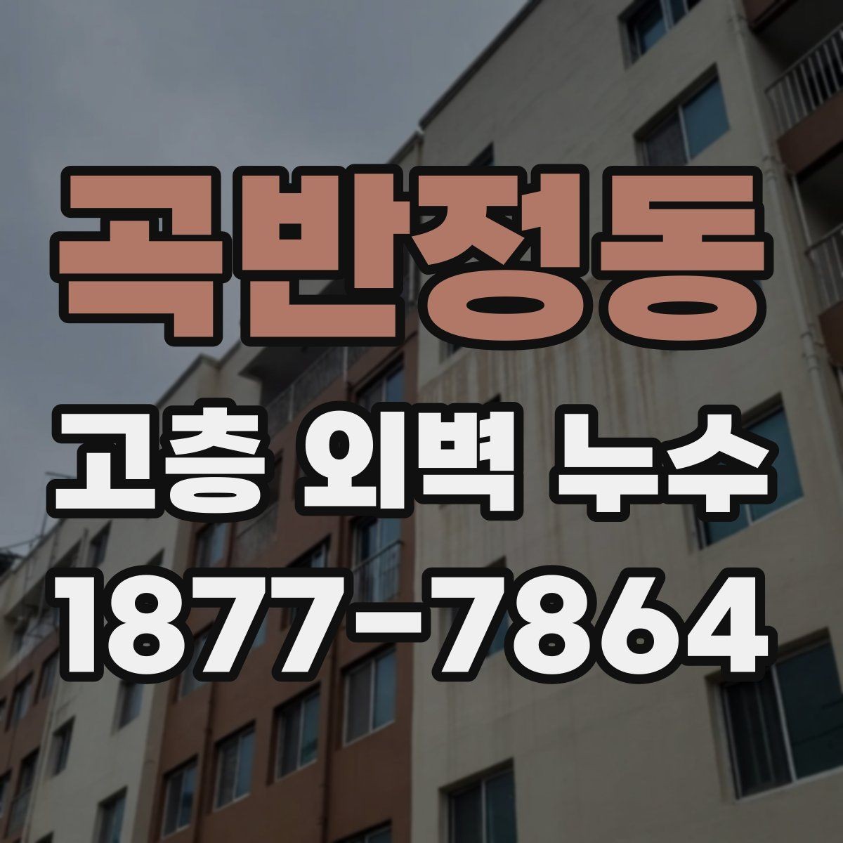 곡반정동 고층 외벽 누수 고층 건물에서 더 자주 생기는 이유
